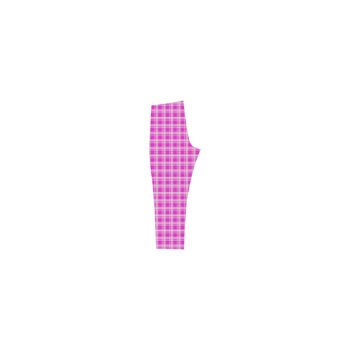 checkered Fabric pink by FeelGood Capri Legging (Model L02)