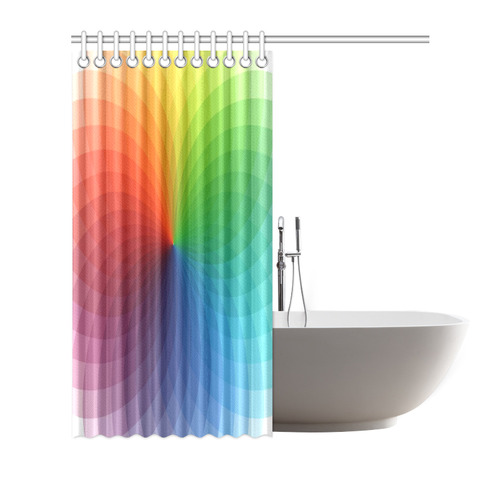 color wheel for artists , art teacher Shower Curtain 72"x72"