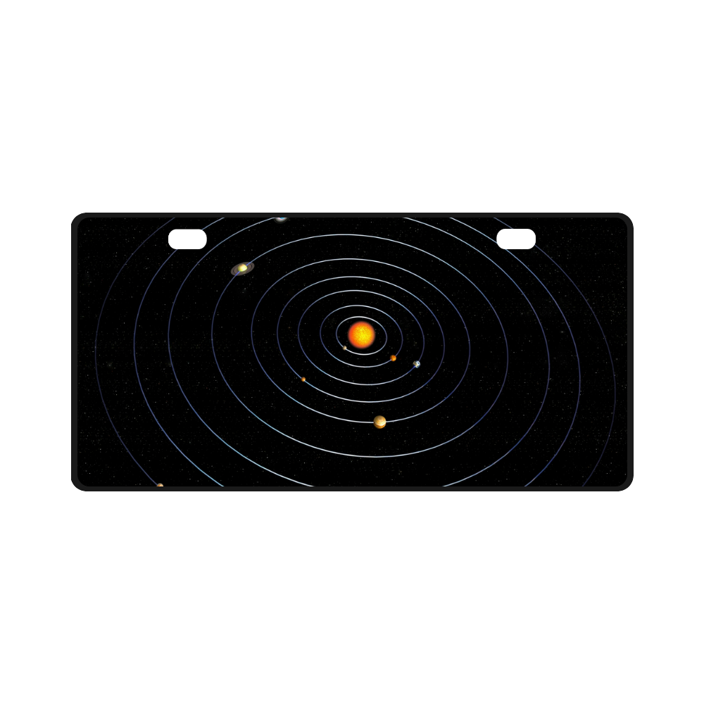 Our Solar System License Plate
