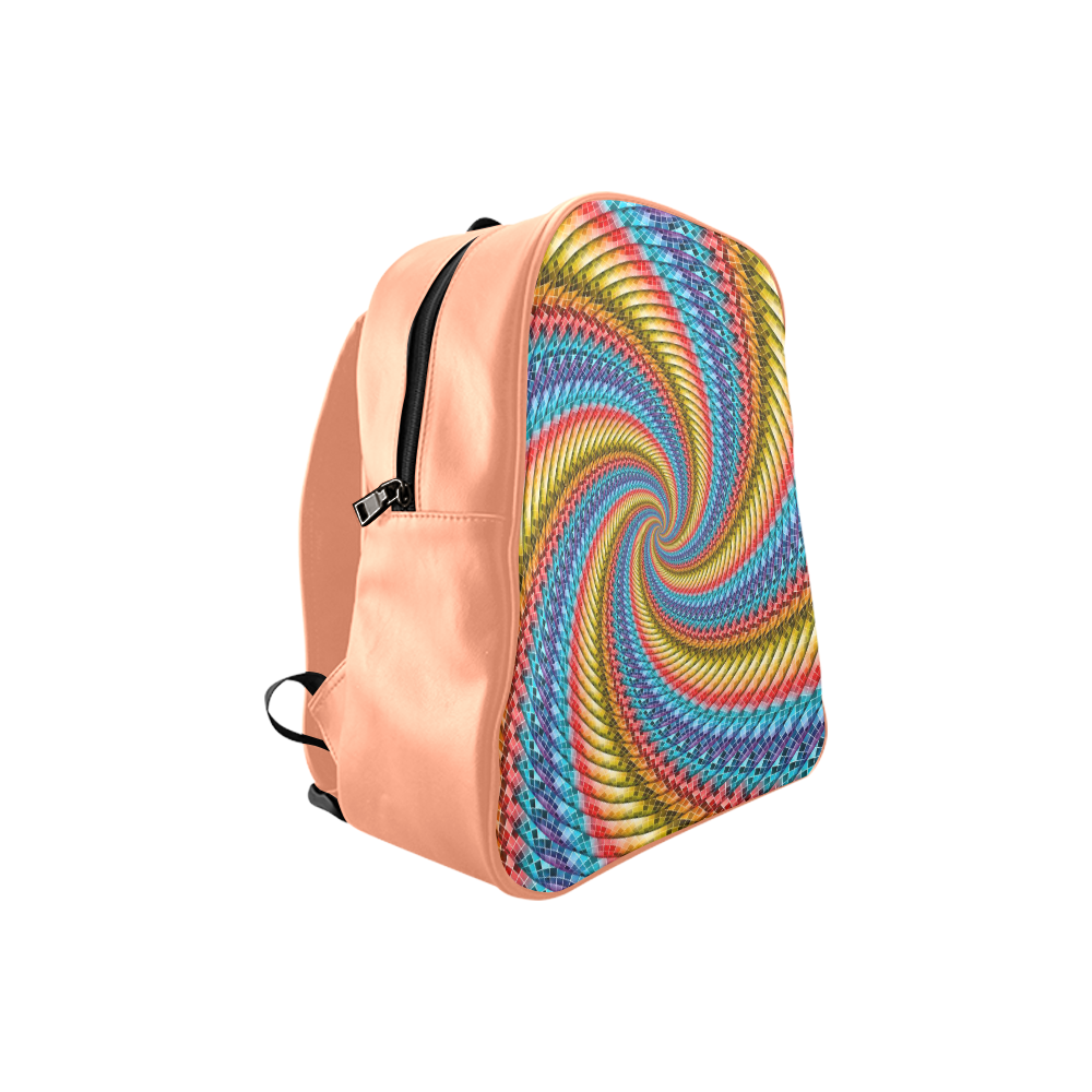Escher’s Droste Spirals School Backpack (Model 1601)(Small)