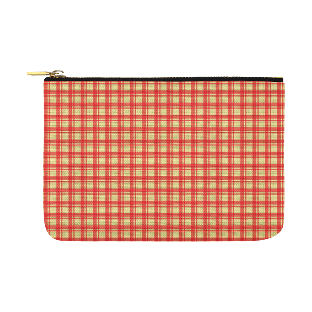checkered Fabric red by FeelGood Carry-All Pouch 12.5''x8.5''