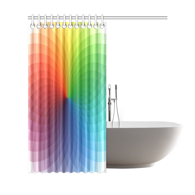 color wheel for artists , art teacher Shower Curtain 69"x72"