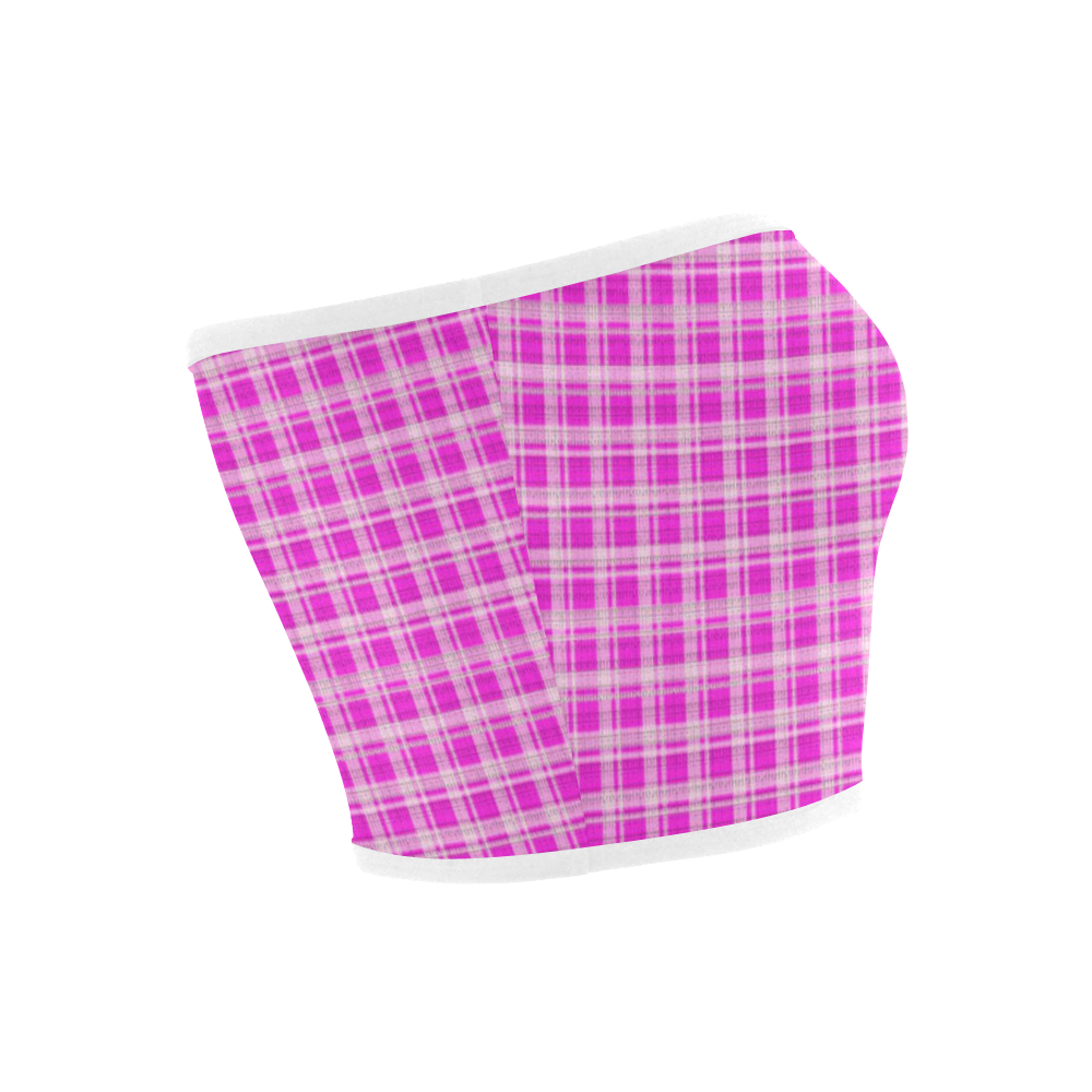 checkered Fabric pink by FeelGood Bandeau Top