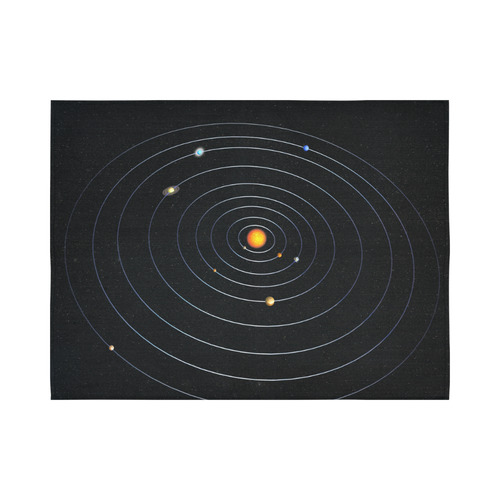 Our Solar System Cotton Linen Wall Tapestry 80"x 60"
