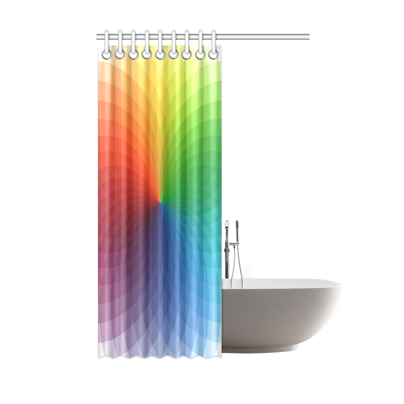 color wheel for artists , art teacher Shower Curtain 48"x72"