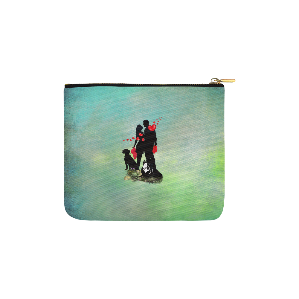 Happy Valentine Carry-All Pouch 6''x5''