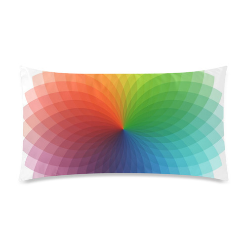 color wheel for artists , art teacher Rectangle Pillow Case 20"x36"(Twin Sides)
