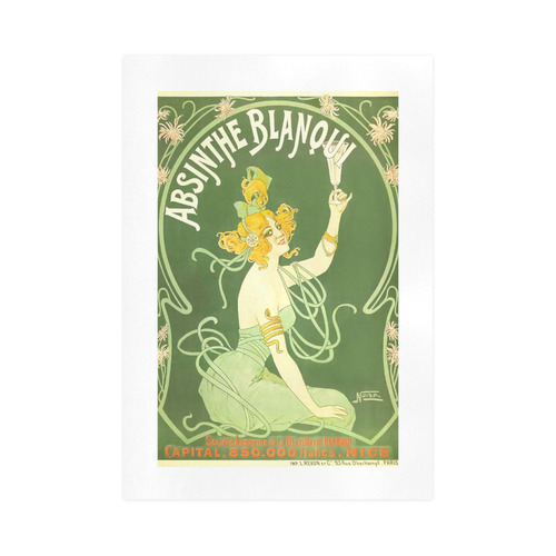 Absinthe Blanqui Beautiful Green Fairy Art Print 16‘’x23‘’