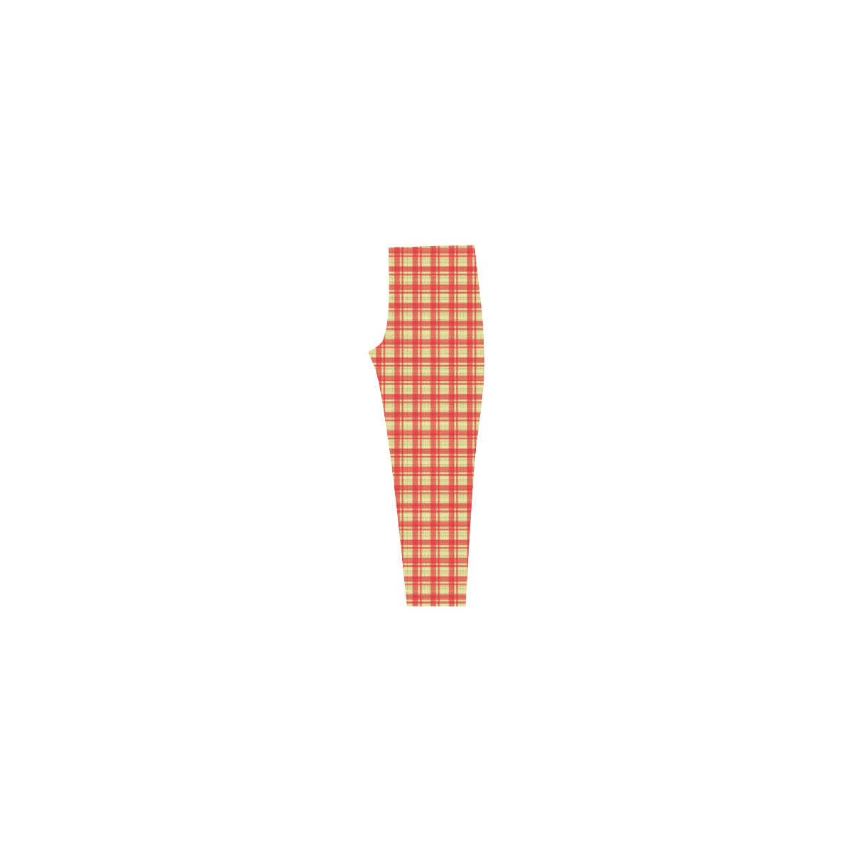 checkered Fabric red by FeelGood Capri Legging (Model L02)