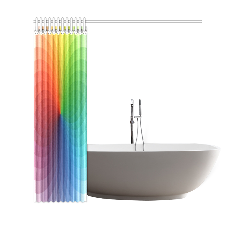 color wheel for artists , art teacher Shower Curtain 69"x70"