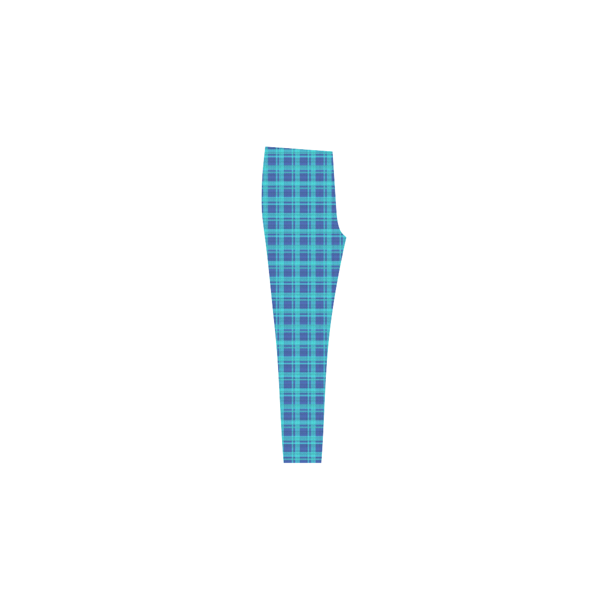 checkered Fabric blue by FeelGood Cassandra Women's Leggings (Model L01)