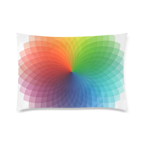 color wheel for artists , art teacher Custom Zippered Pillow Case 20"x30" (one side)