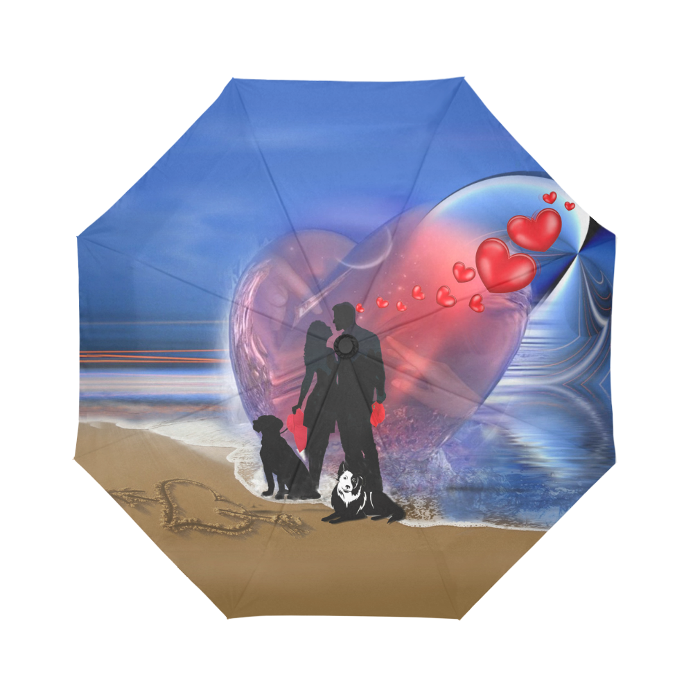 Happy Valentine Auto-Foldable Umbrella (Model U04)
