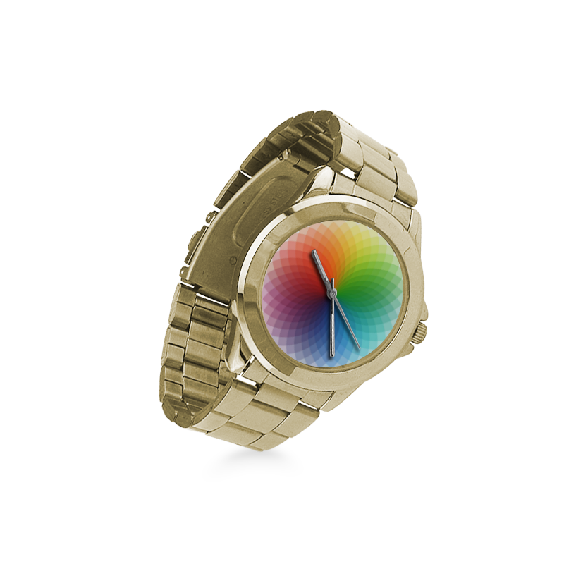 color wheel for artists , art teacher Custom Gilt Watch(Model 101)