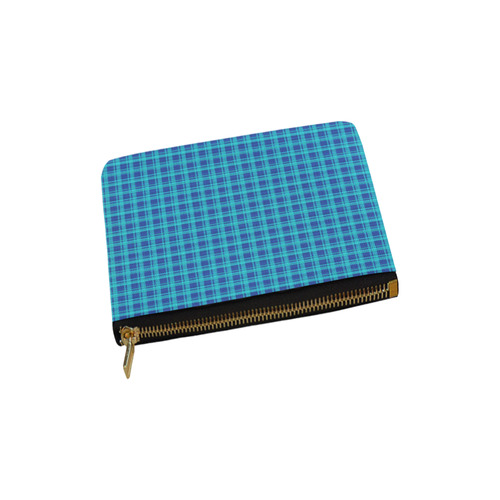 checkered Fabric blue by FeelGood Carry-All Pouch 6''x5''