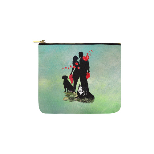 Happy Valentine Carry-All Pouch 6''x5''