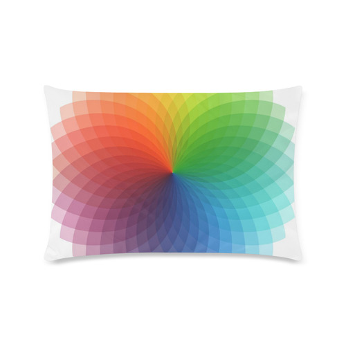 color wheel for artists , art teacher Custom Rectangle Pillow Case 16"x24" (one side)
