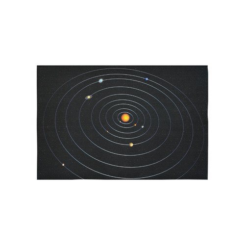 Our Solar System Cotton Linen Wall Tapestry 60"x 40"