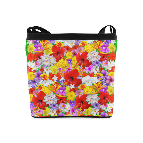Exotic Flowers Colorful Explosion Crossbody Bags (Model 1613)
