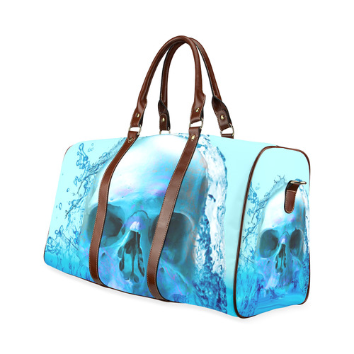 Skull in Water Waterproof Travel Bag/Large (Model 1639)