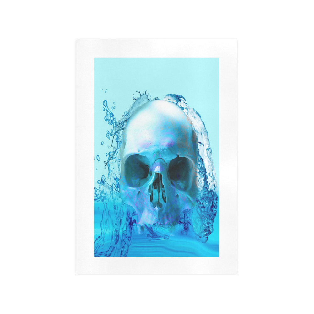 Skull in Water Art Print 13‘’x19‘’