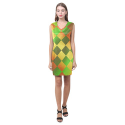 Easter Square Phoebe Sleeveless V-Neck Dress (Model D09)