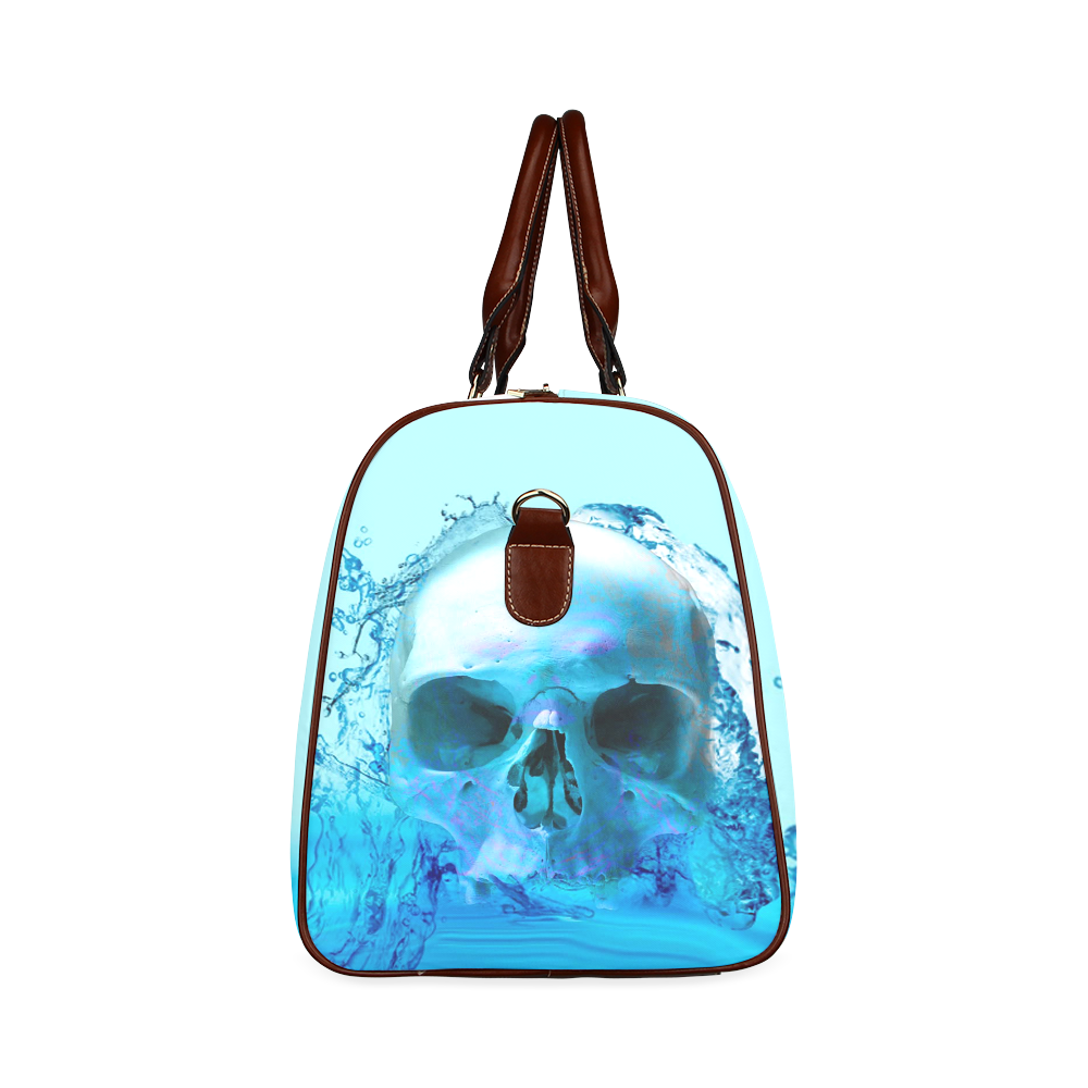 Skull in Water Waterproof Travel Bag/Large (Model 1639)