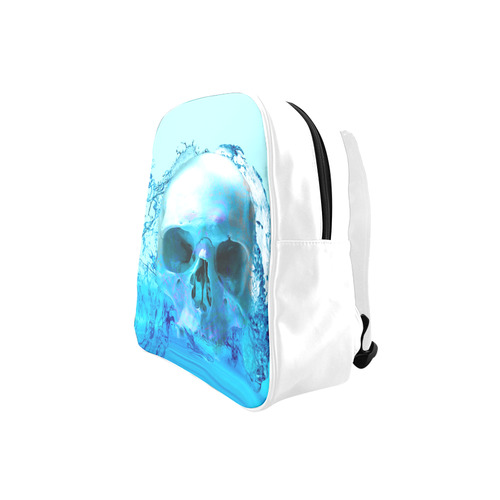 Skull in Water School Backpack (Model 1601)(Small)