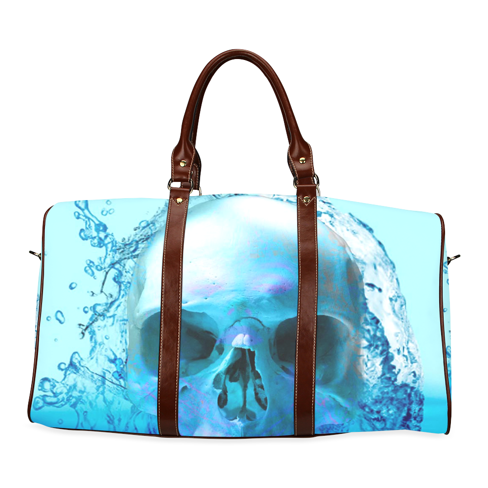 Skull in Water Waterproof Travel Bag/Large (Model 1639)