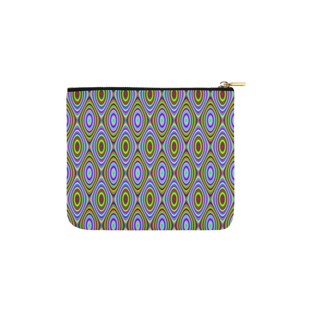 Psychedelic Peacook Eyes Carry-All Pouch 6''x5''