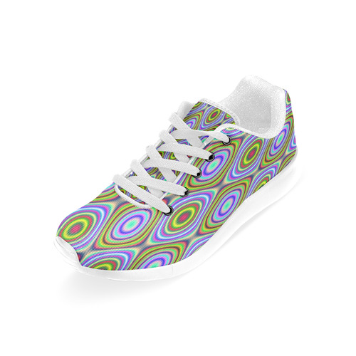 Psychedelic Peacook Eyes Women’s Running Shoes (Model 020)