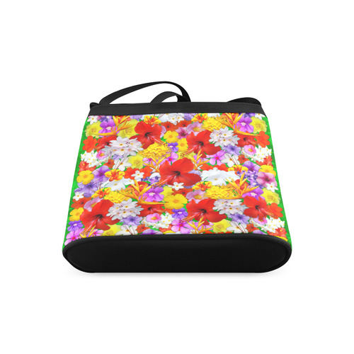 Exotic Flowers Colorful Explosion Crossbody Bags (Model 1613)