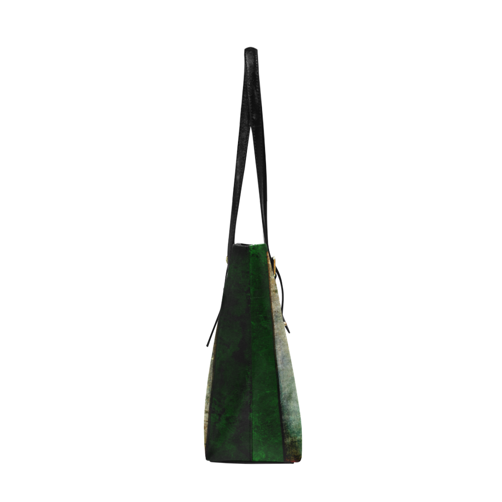 All Green Euramerican Tote Bag/Large (Model 1656)