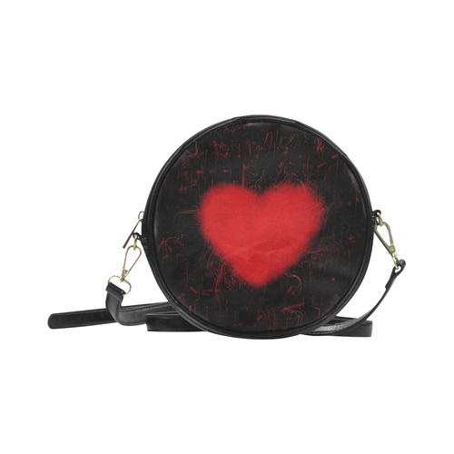Handle with care Round Sling Bag (Model 1647)
