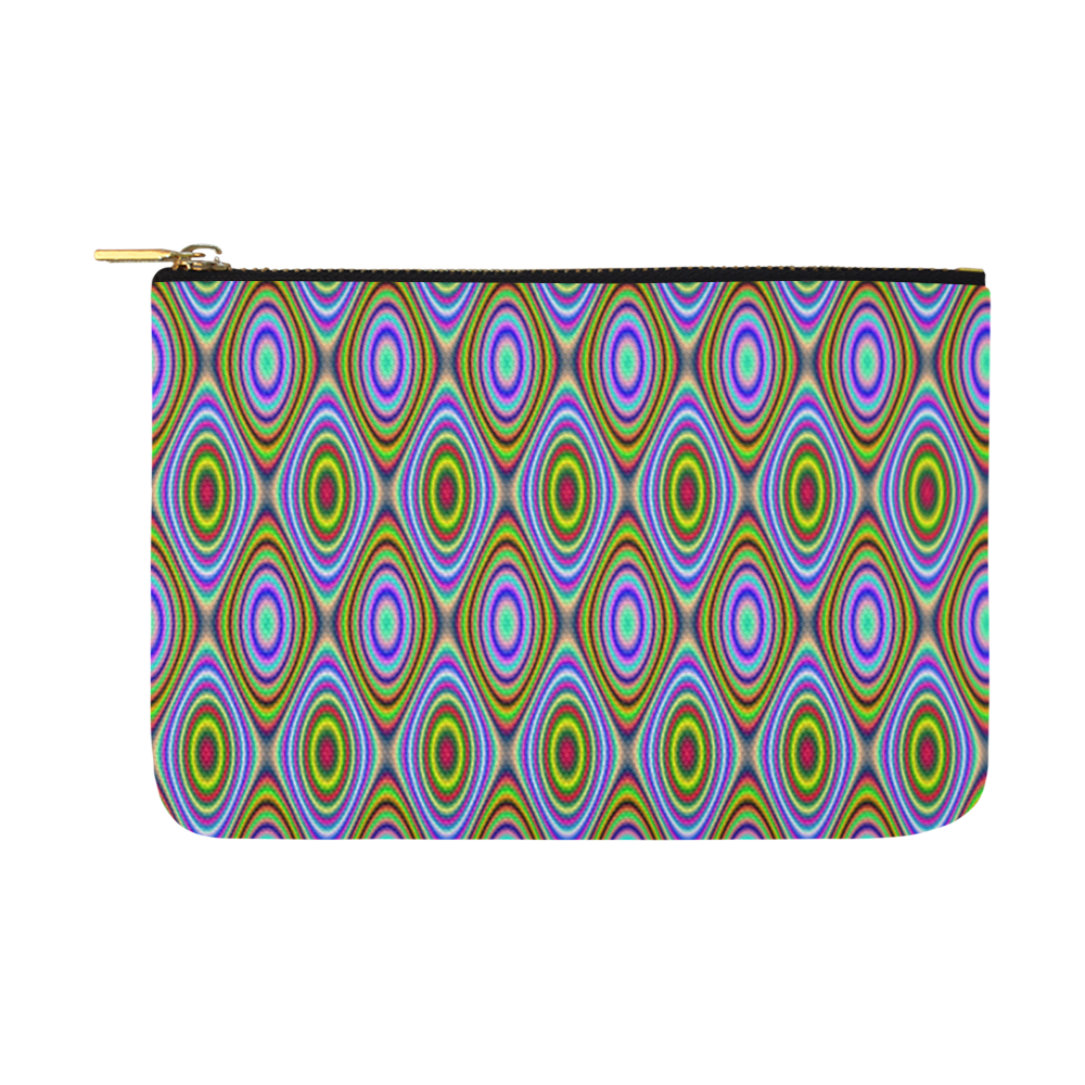 Psychedelic Peacook Eyes Carry-All Pouch 12.5''x8.5''
