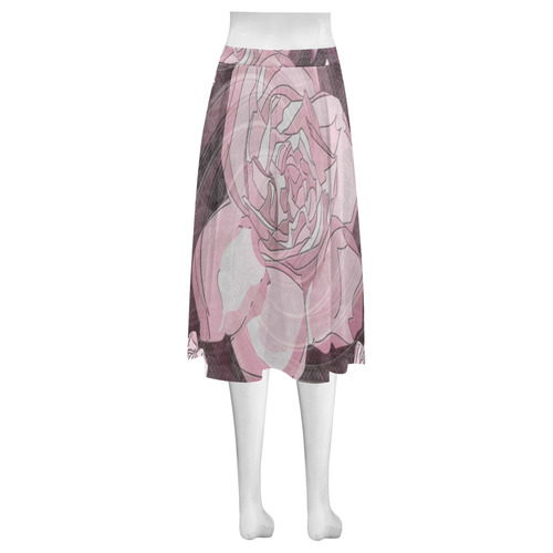 Gardenia Flora Mnemosyne Women's Crepe Skirt (Model D16)