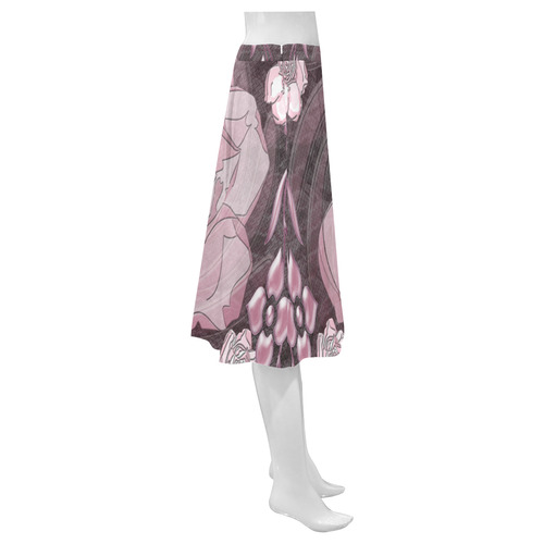 Gardenia Flora Mnemosyne Women's Crepe Skirt (Model D16)