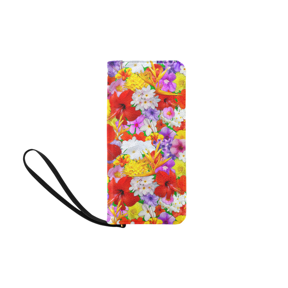 Exotic Flowers Colorful Explosion Women's Clutch Purse (Model 1637)