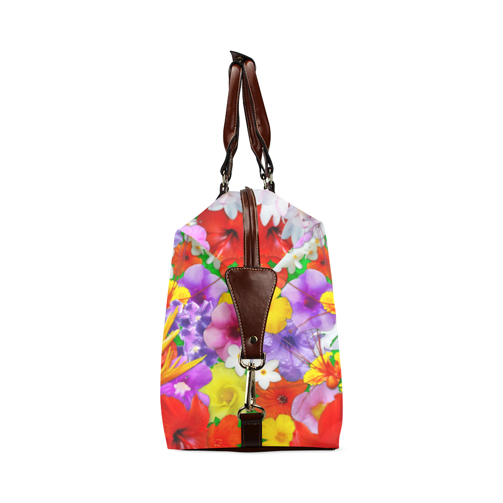 Exotic Flowers Colorful Explosion Classic Travel Bag (Model 1643) Remake
