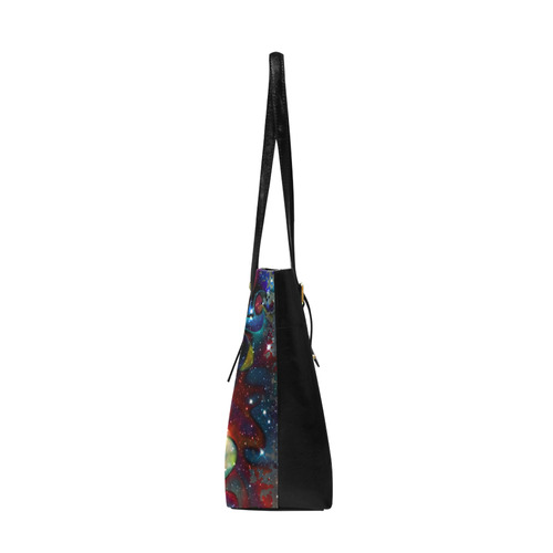Psychedelic Flower Power Galaxy PANDA Painting Euramerican Tote Bag/Large (Model 1656)