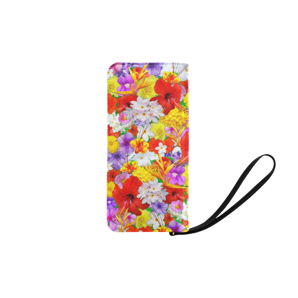 Exotic Flowers Colorful Explosion Women's Clutch Purse (Model 1637)
