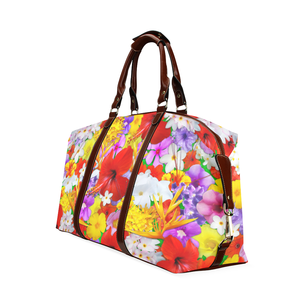 Exotic Flowers Colorful Explosion Classic Travel Bag (Model 1643) Remake