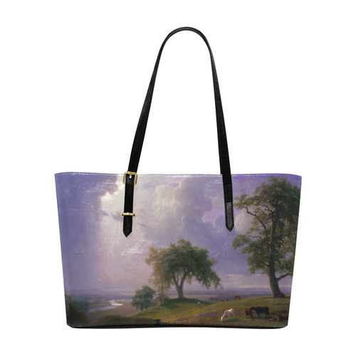 California Spring Albert Bierstadt Landscape Euramerican Tote Bag/Large (Model 1656)