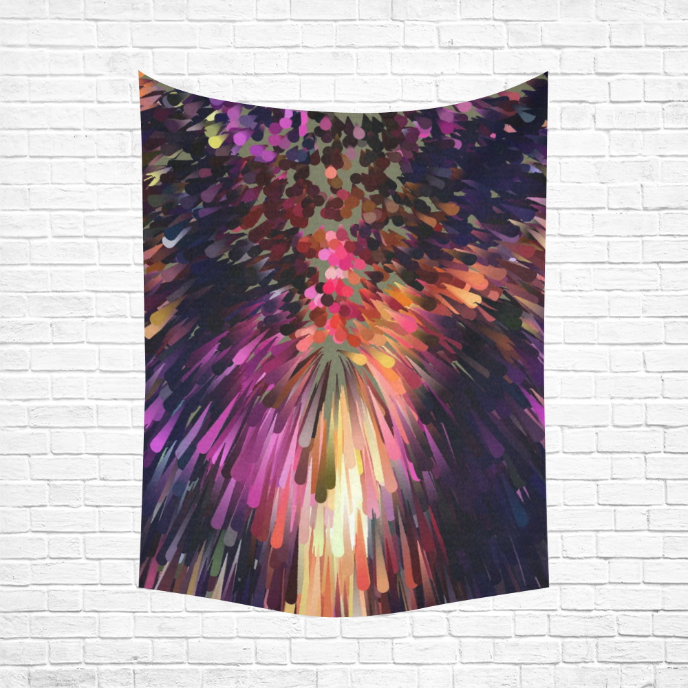 Splash Boom Bang by Artdream Cotton Linen Wall Tapestry 60"x 80"