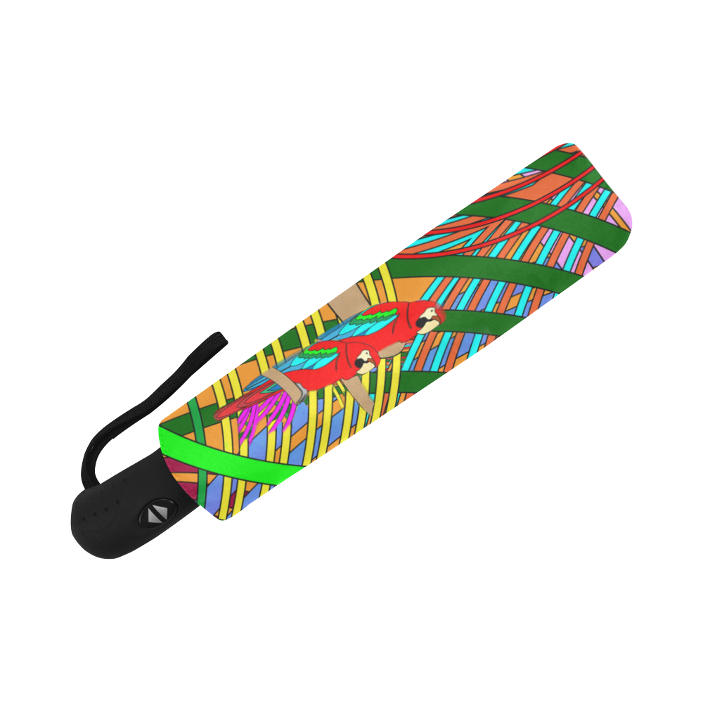 abstract parrot Auto-Foldable Umbrella (Model U04)