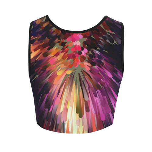 Splash Boom Bang by Artdream Women's Crop Top (Model T42)