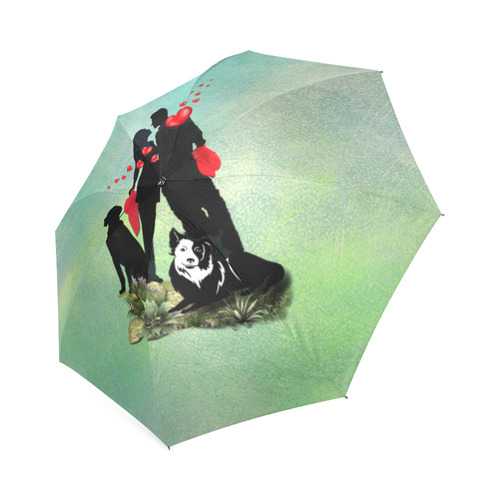 Happy Valentine Foldable Umbrella (Model U01)