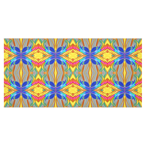 Abstract Colorful Ornament A Cotton Linen Tablecloth 60"x120"