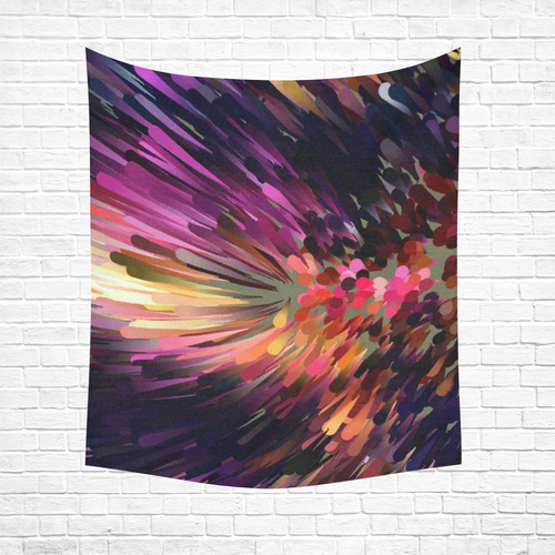 Splash Boom Bang by Artdream Cotton Linen Wall Tapestry 51"x 60"