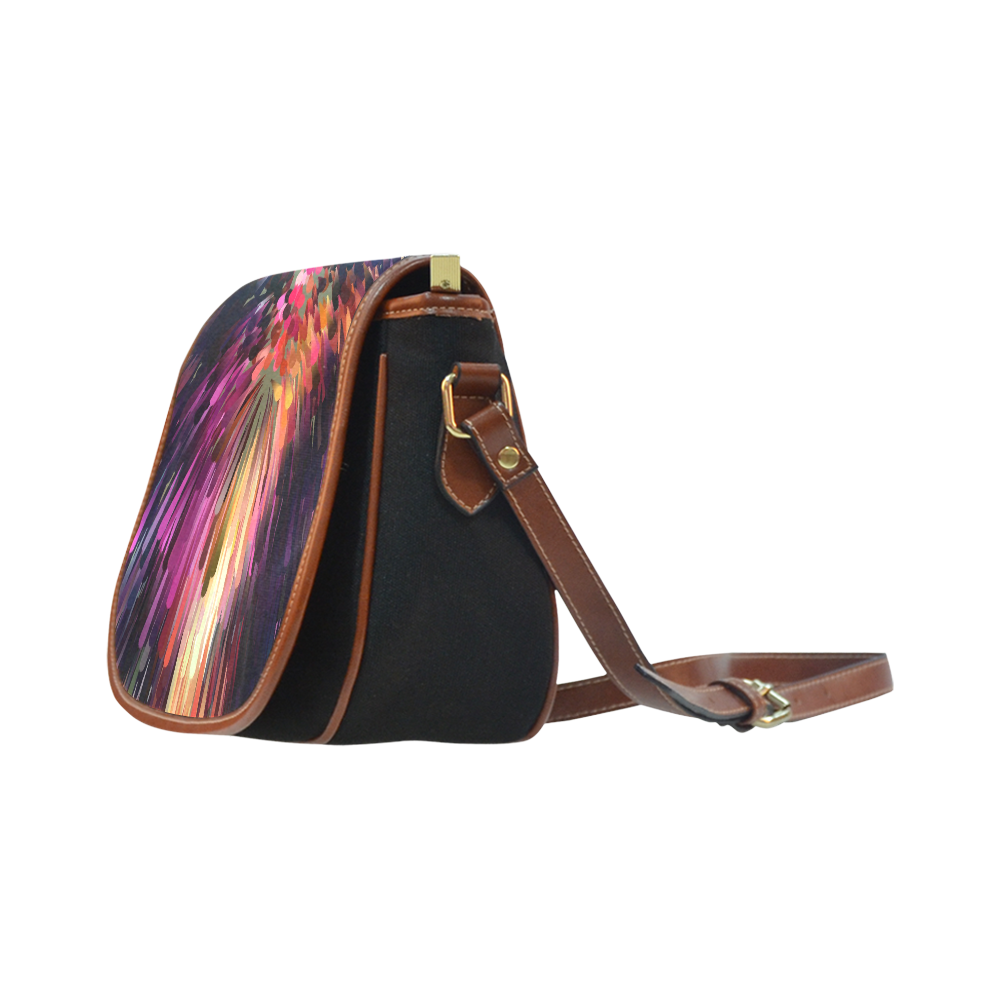 Splash Boom Bang by Artdream Saddle Bag/Small (Model 1649)(Flap Customization)